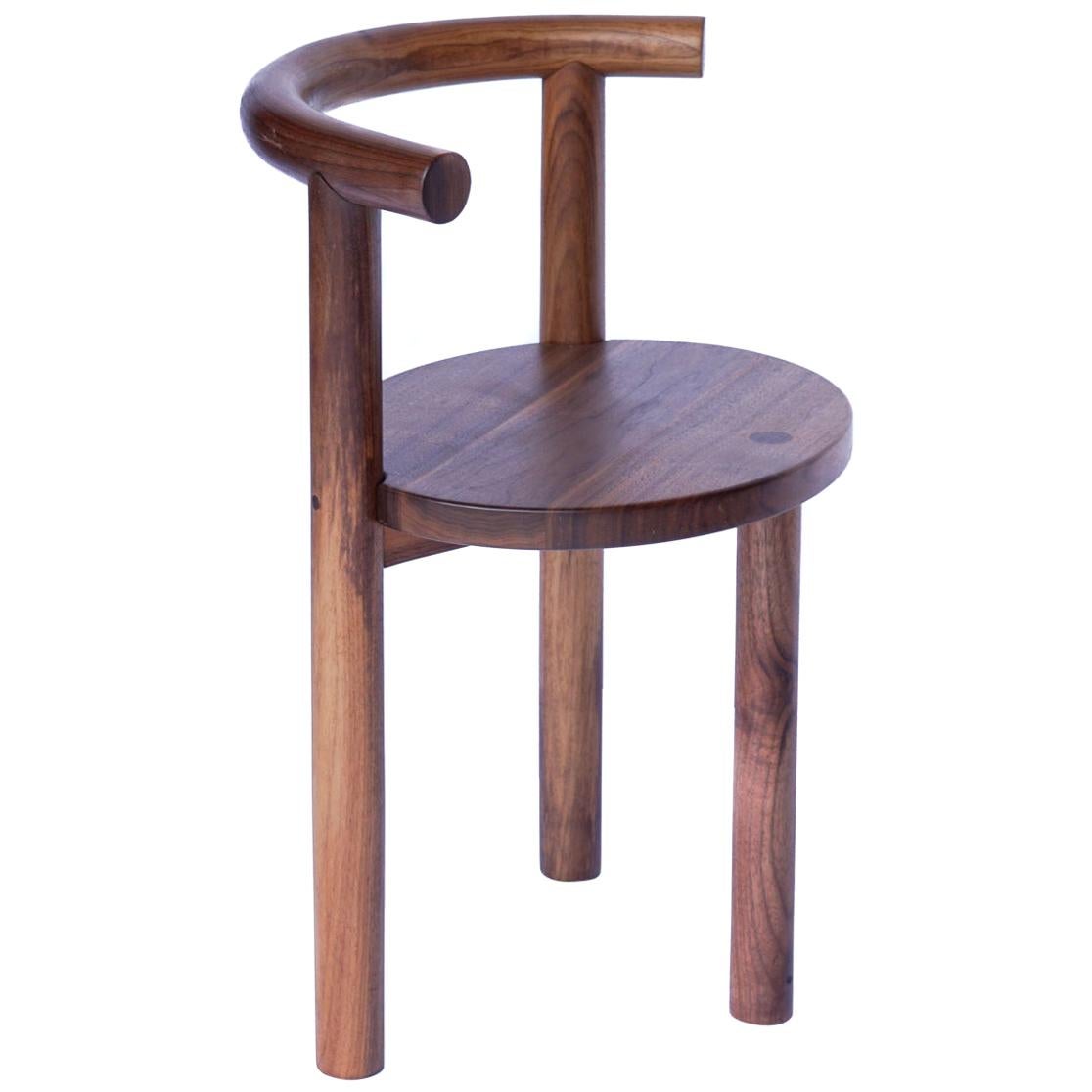 Contemporary Macaroni Steam Bent Walnut Chair by Swell Studio For Sale