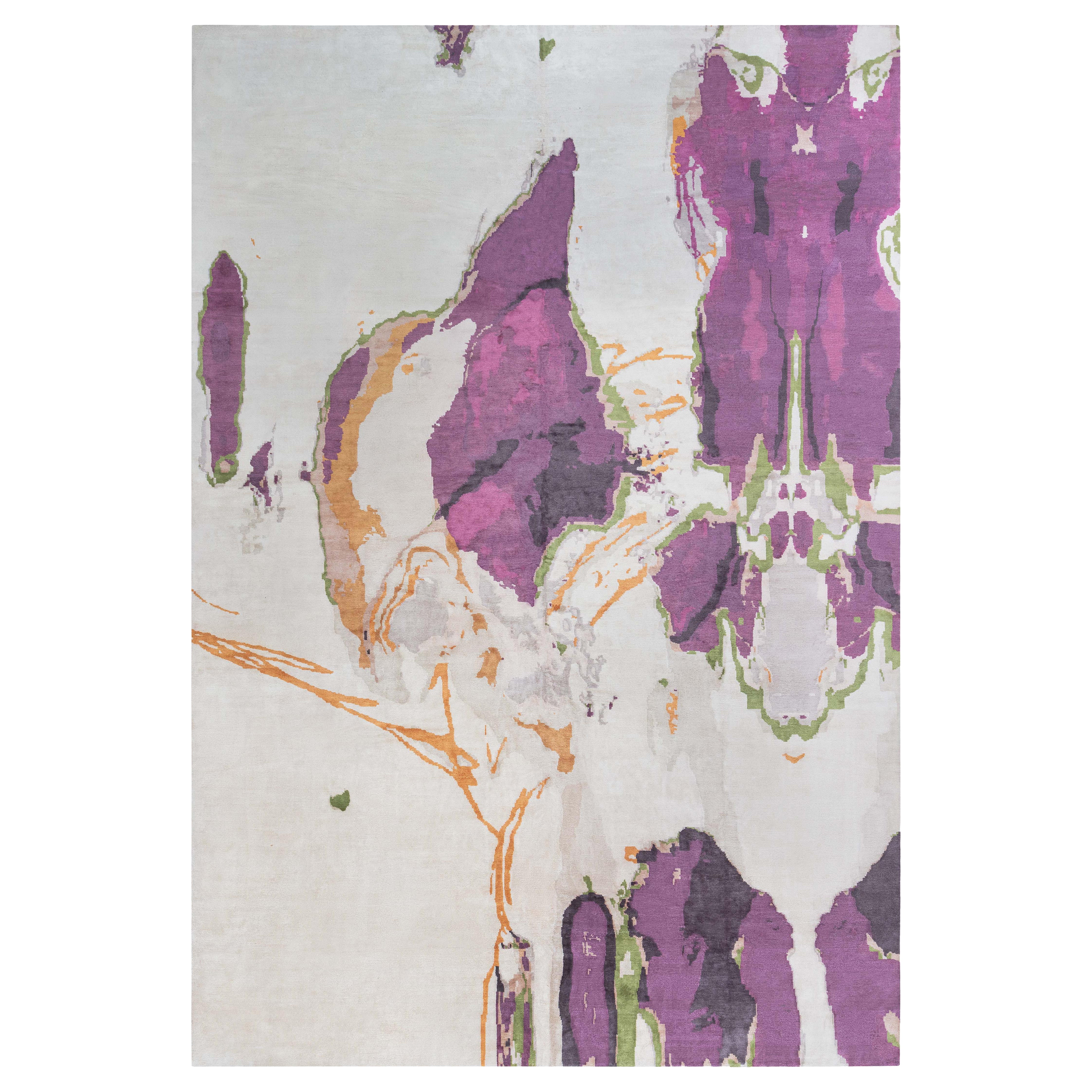 Tapis contemporain "Madagascar" par Eskayel - Soie tissée à la main, chez Doris Leslie Blau en vente