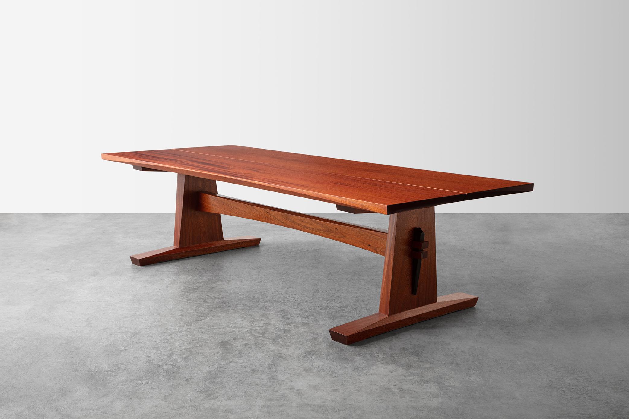 American Craftsman Contemporary Cocktail Table, Hand-cut Joinery, by Richard Haining, Available Now For Sale