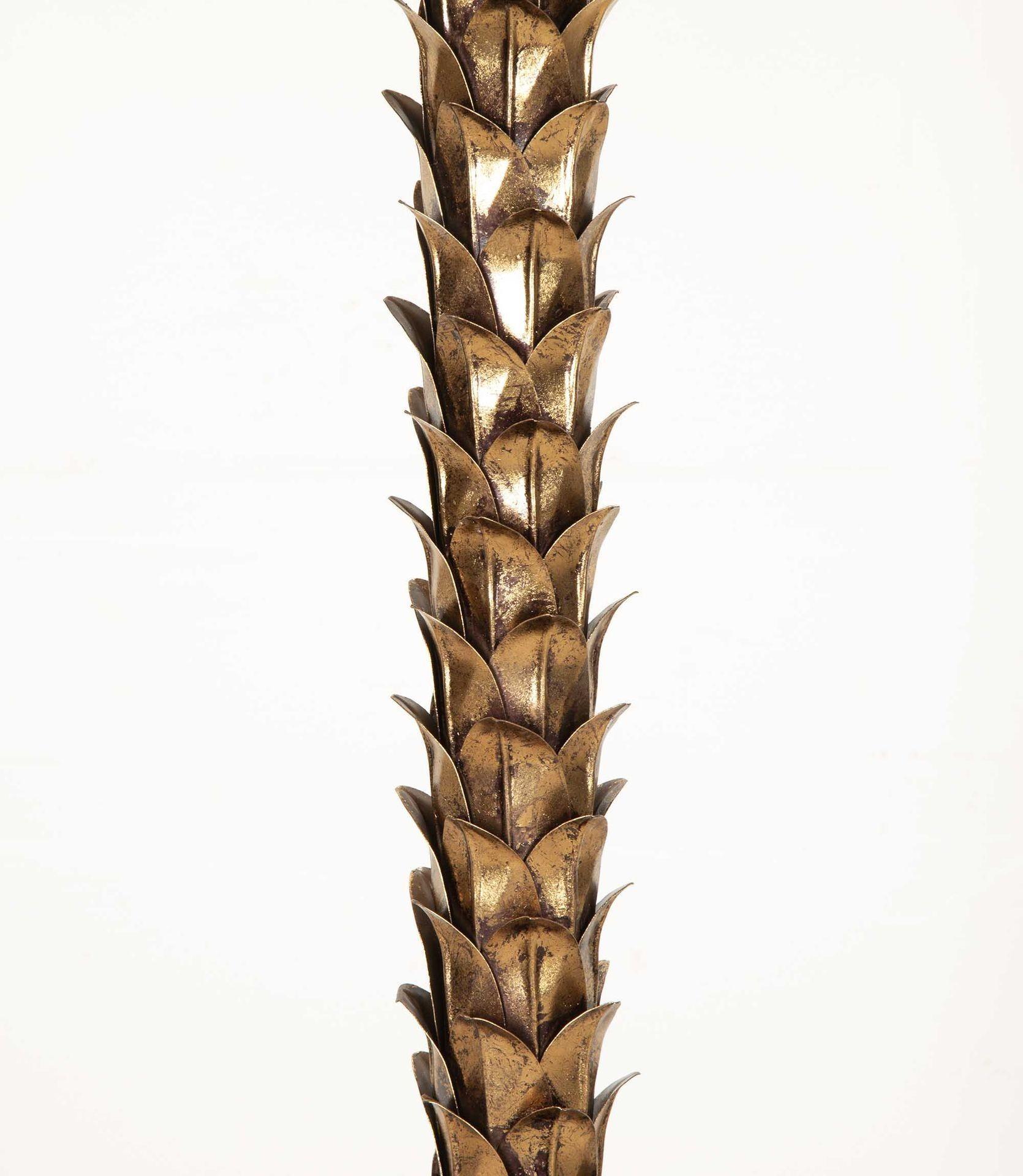French Contemporary Maison Jensen Style Palm Tree Floor Lamp For Sale