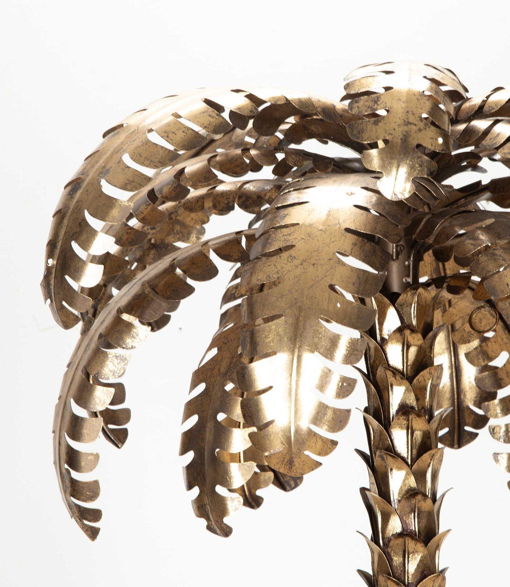 Metal Contemporary Maison Jensen Style Palm Tree Floor Lamp For Sale
