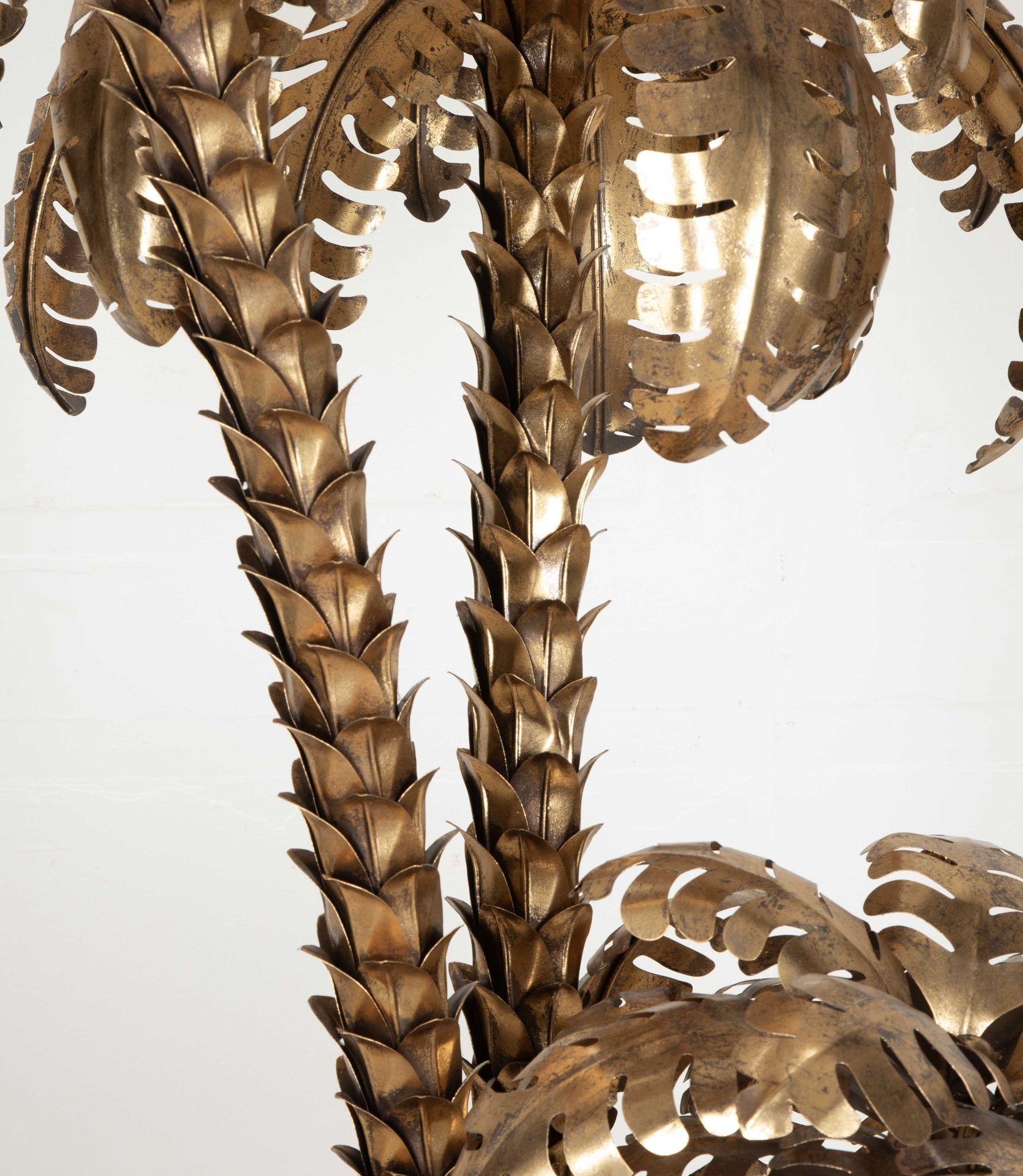 Metal Contemporary Maison Jensen Style Palm Tree Lamp For Sale