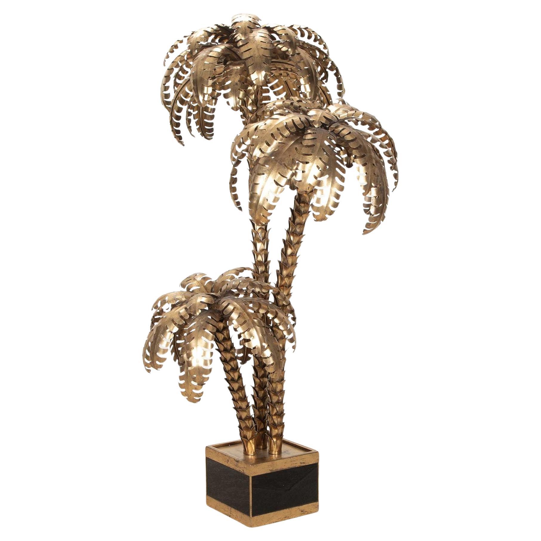 Contemporary Maison Jensen Style Palm Tree Lamp For Sale
