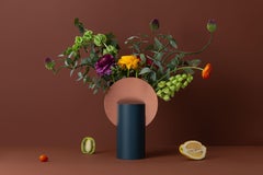 Contemporary 'Malevich Vase CS5' by Noom, Copper and Green Steel