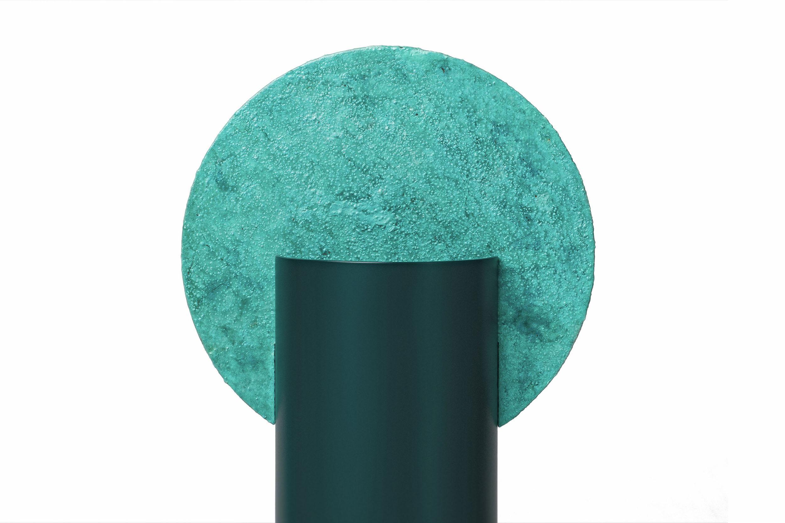 Dipinto Vaso contemporaneo 'Malevich Vase CSL2' di NOOM, rame ossidato e steele in vendita