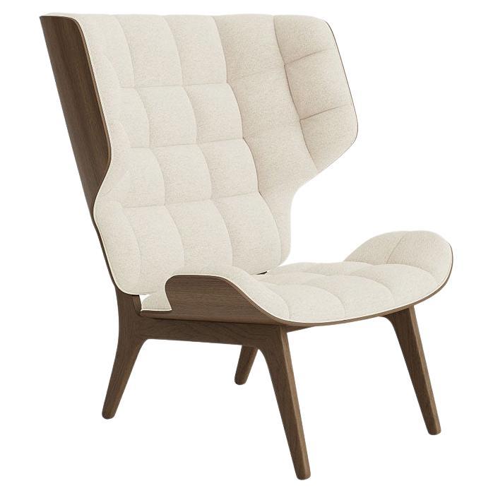 Contemporary 'Mammoth' Chair by Norr11, Light Smoked Oak, Barnum Bouclé 24 For Sale