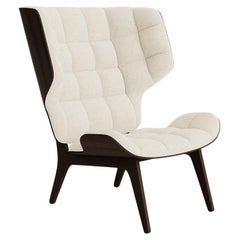 Contemporary 'Mammoth' Chair by Norr11, Dark Smoked Oak, Barnum Bouclé 24