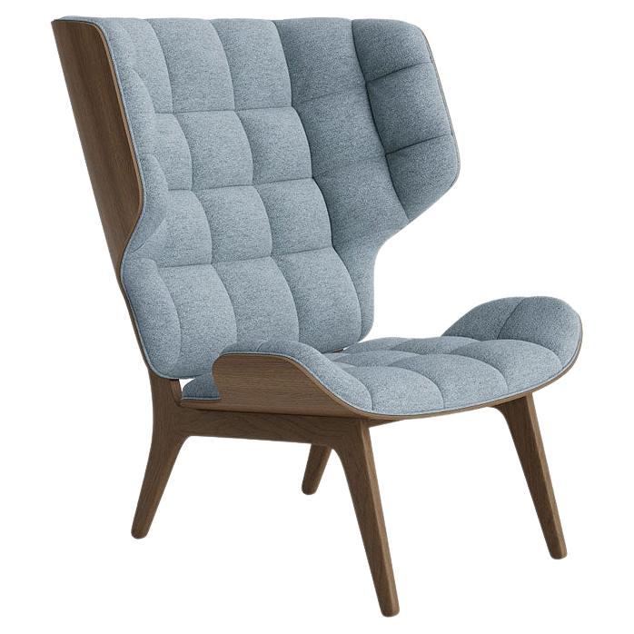 Contemporary 'Mammoth' Chair by Norr11, Light Smoked Oak, Barnum Bouclé 15 For Sale