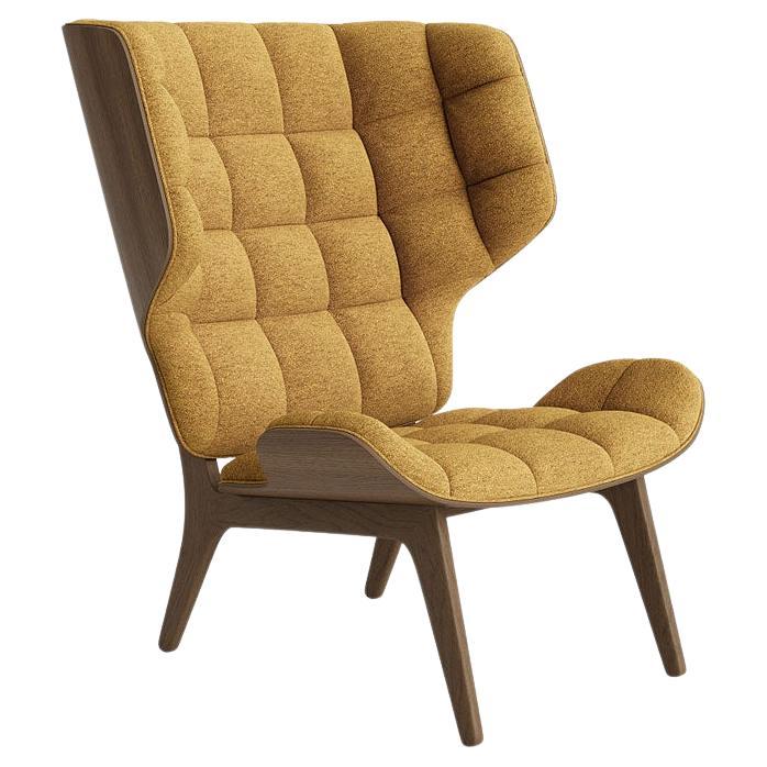 Contemporary 'Mammoth' Chair by Norr11, Light Smoked Oak, Barnum Bouclé 5 For Sale
