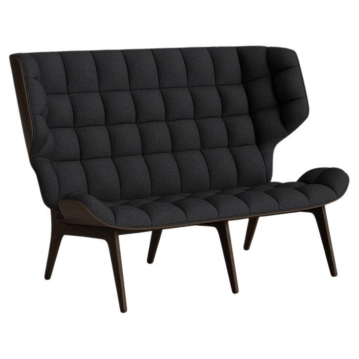 Zeitgenössisches Sofa „Mammoth“ von Norr11, dunkle rauchfarbene Eiche, Hallingdal 180 im Angebot