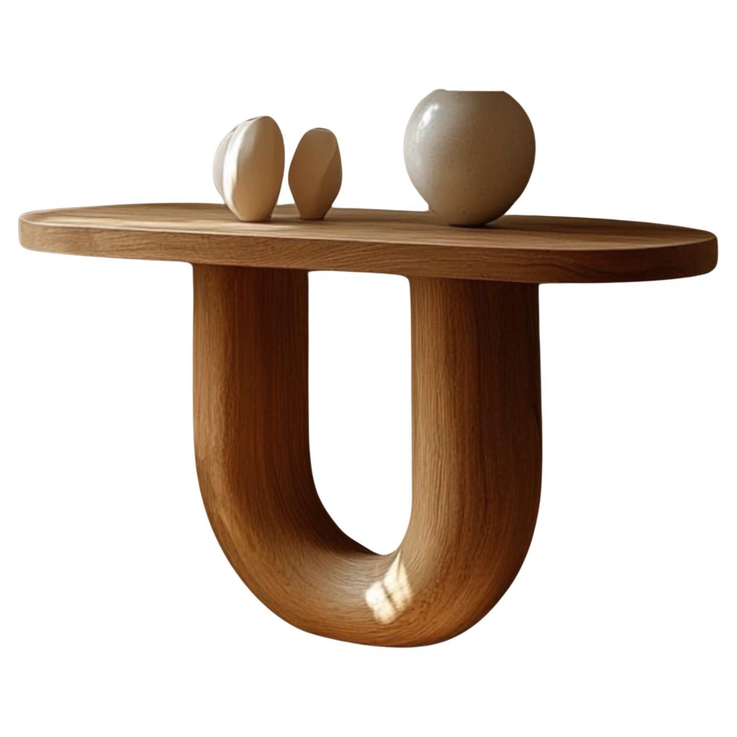 Contemporary Mango Wood U-Base Console Table in vendita