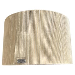 Contemporary Manolo Eirin Handmade Lampshade with Organic Cotton, White / Beige