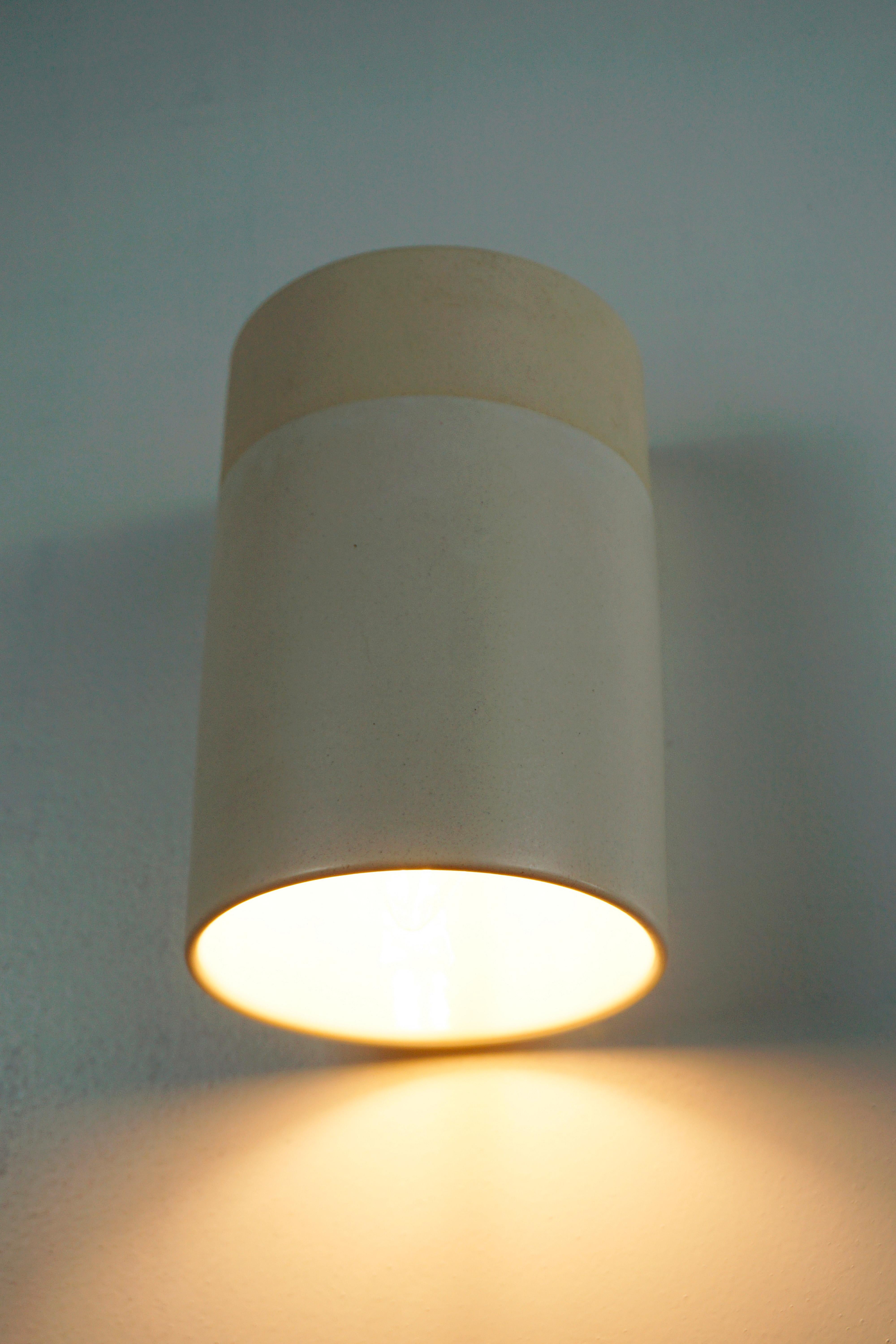 Contemporary Manolo Eirin Wall Sconce Ceramic White In New Condition For Sale In Carballo, ES