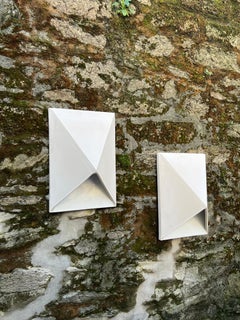 Contemporary Manolo Eirin Enormous Wall Sconce Hand Crafted Ceramic off White