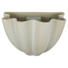 Contemporary Manolo Eirin Wall Sconce Hand Crafted Ceramic Vitrified off White
