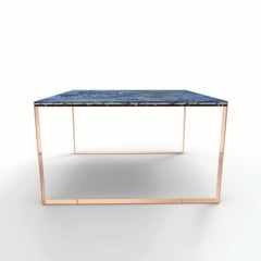 Contemporary Marbellous Modular Dining Table in Marble with Metal Base