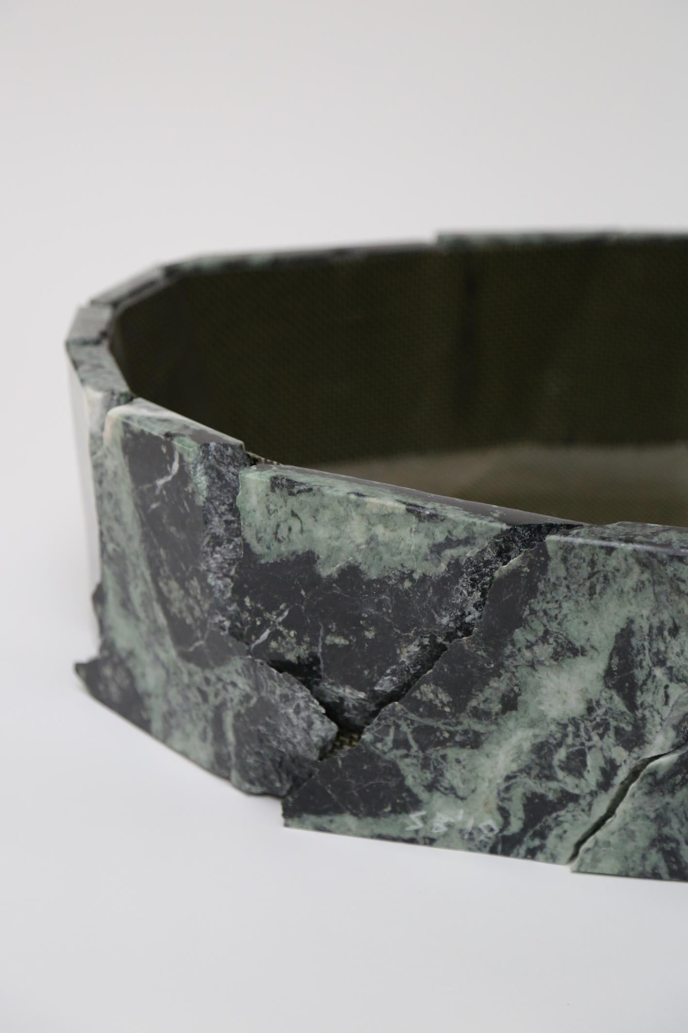 British Contemporary Marble and Resin Planter by Soft Baroque