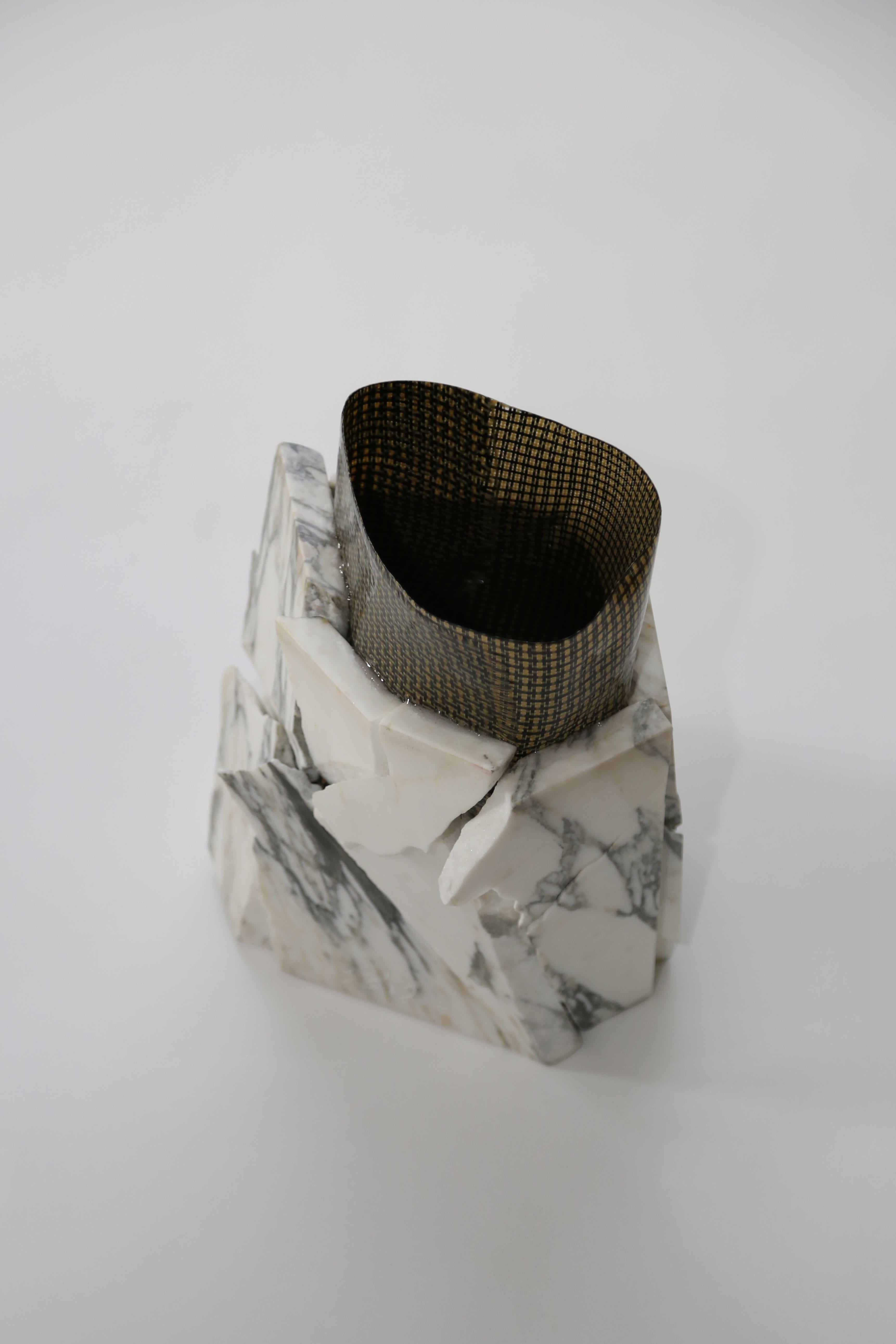 Contemporary Marble and Resin vase by Soft Baroque In New Condition In Copenhagen, DK