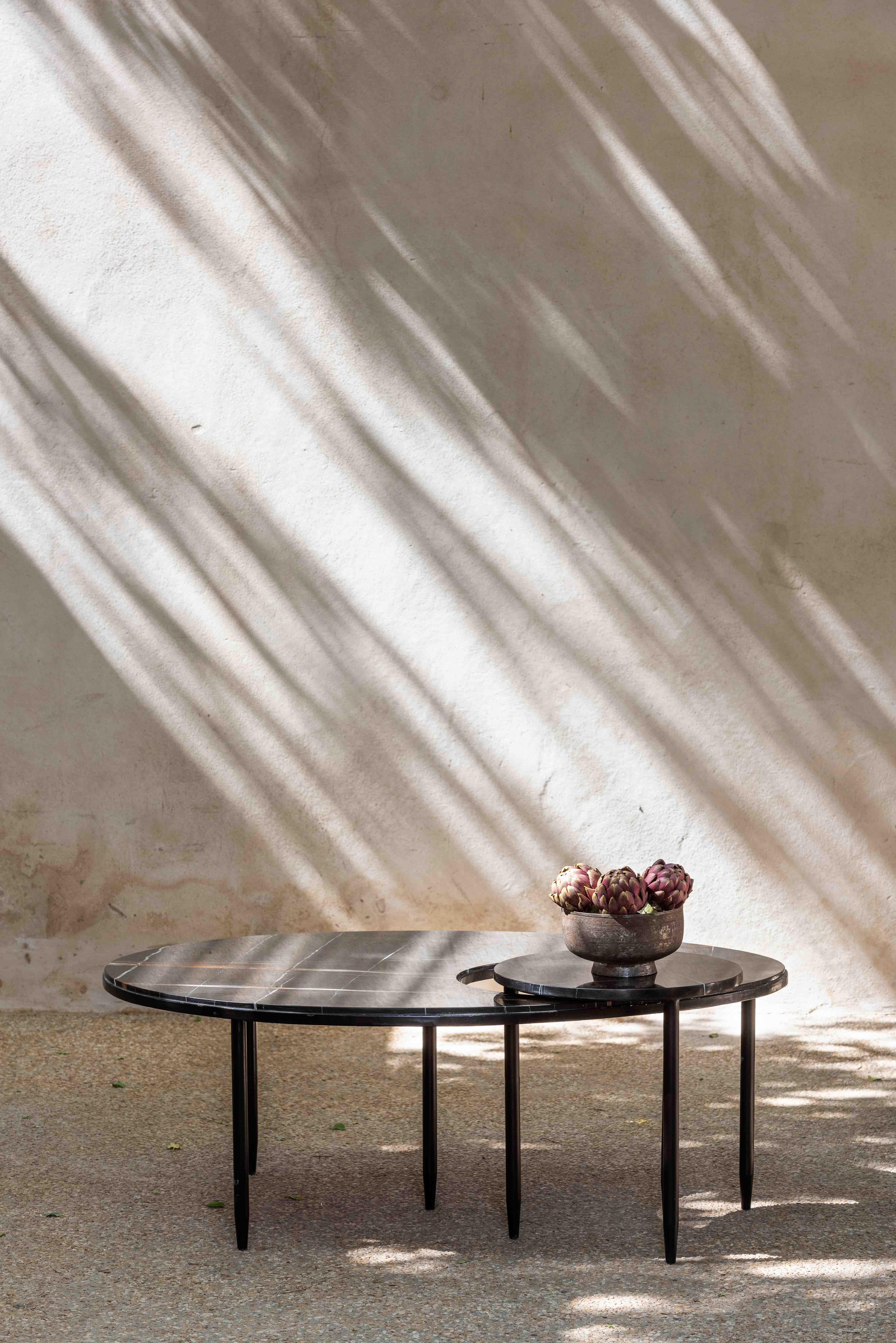 European Contemporary Marble Center Table, by Chapter Studio For Sale