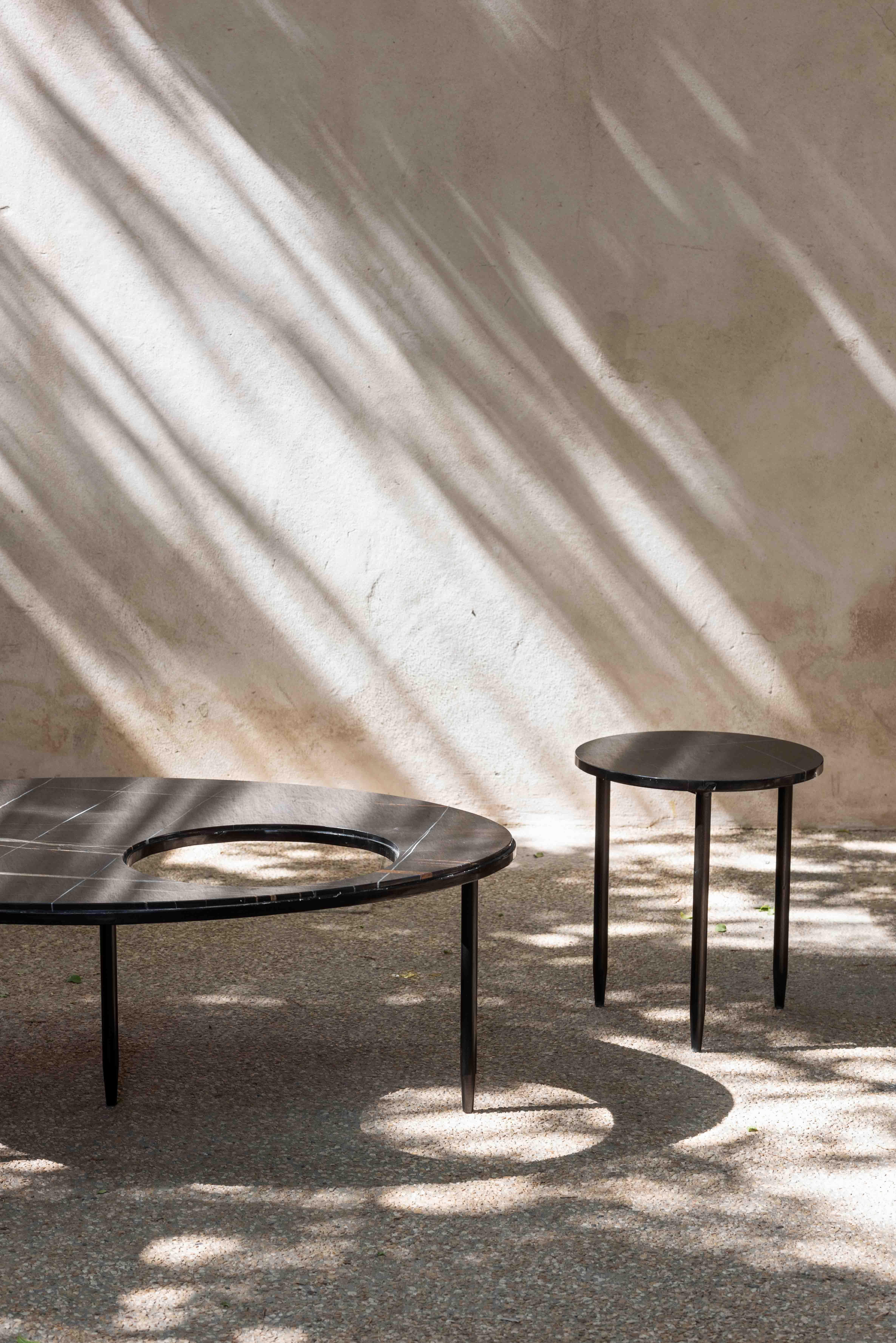 Hand-Crafted Contemporary Marble Center Table, by Chapter Studio For Sale