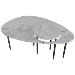 Contemporary Marble Center Table, by Chapter Studio