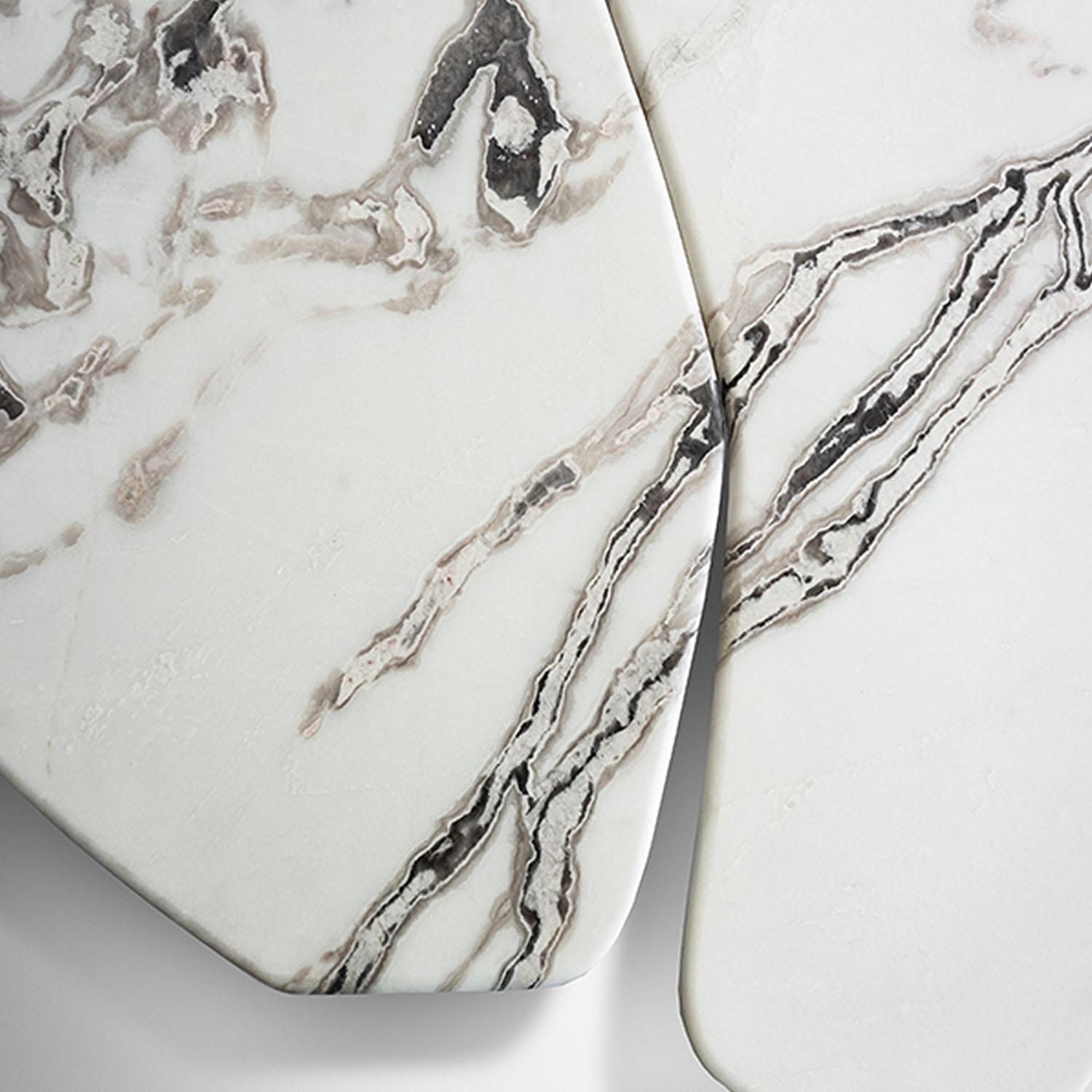 Table basse contemporaine en marbre, Tectra 2 par Adams Court pour OKHA Neuf - En vente à Warsaw, PL