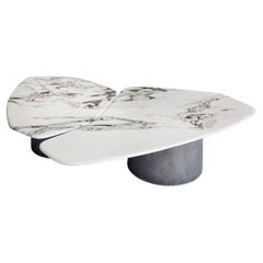Contemporary Marble Coffee Table, Tectra 2 by Adam Court for Okha