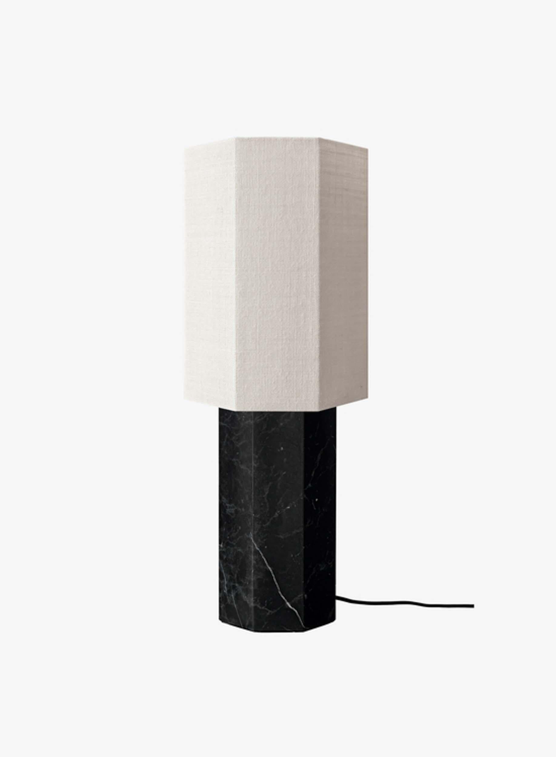 Table Lamp 'The Eight over Eight' by Louise Roe 

Designed in Denmark and manufactured in Italy.

Model shown in the picture: 
Base: Black marble
Lampshade: Jute White 

Dimensions : 
Height: 60 cm
Diameter: 21.5 cm

Louise Roe is a