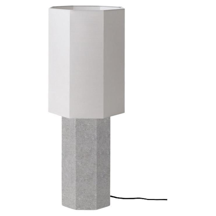 Contemporary Marble Lamp 'Eight over Eight', Large, Full grey