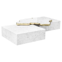 Contemporary Marble Navarra Center Table by Boca do Lobo