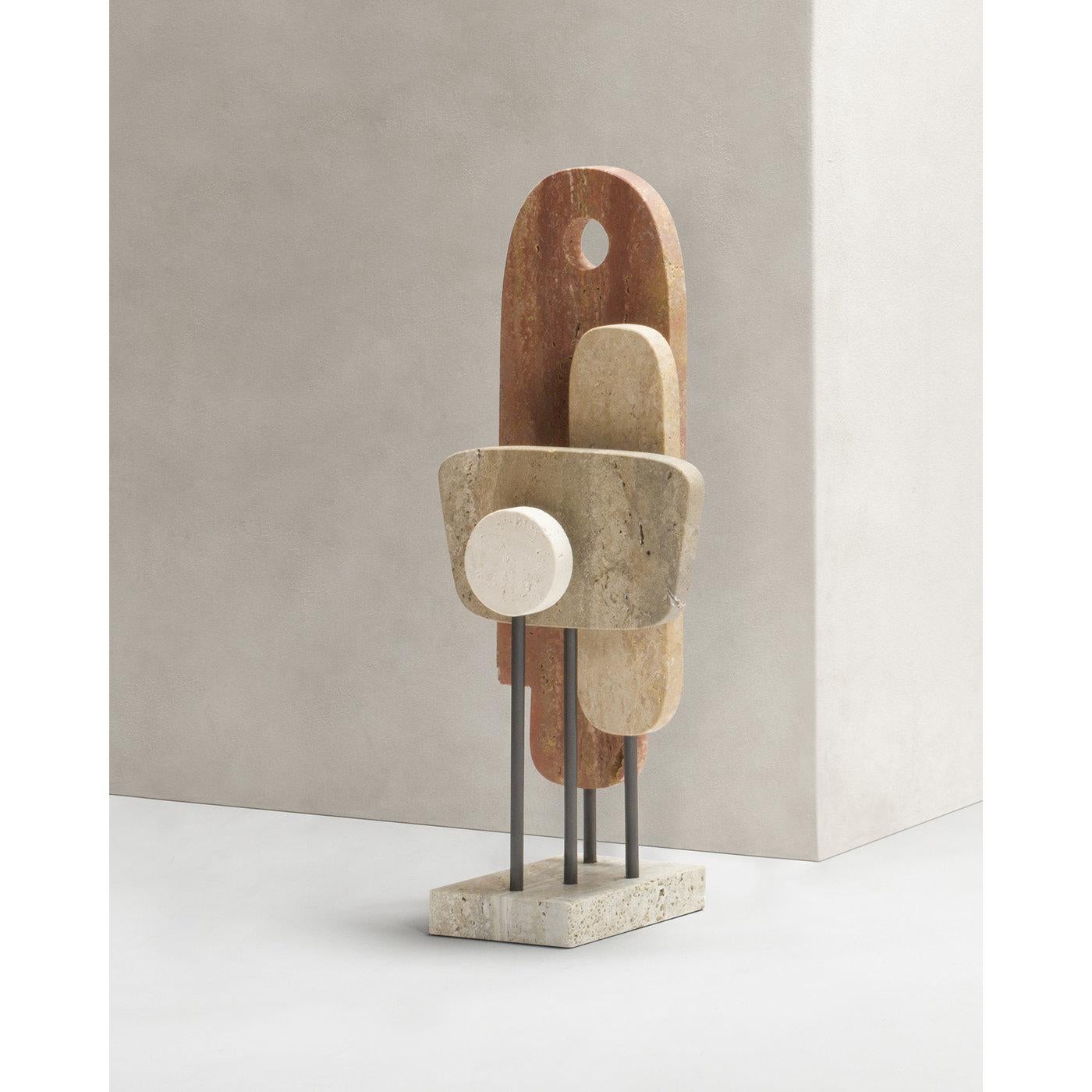 Modern Contemporary Marble Sculpture, Tabou 1 by Stephane Parmentier for Giobagnara For Sale