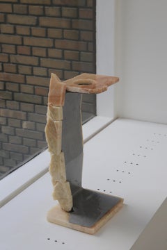 Contemporary Marble Umbrella Stand by Soft Baroque