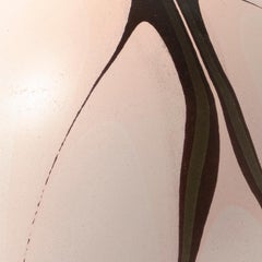 Vase contemporain Thames marbré couleur pêche d'Elyse Graham