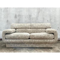 Contemporary Marge Carson Jacquard Gondola Sofa