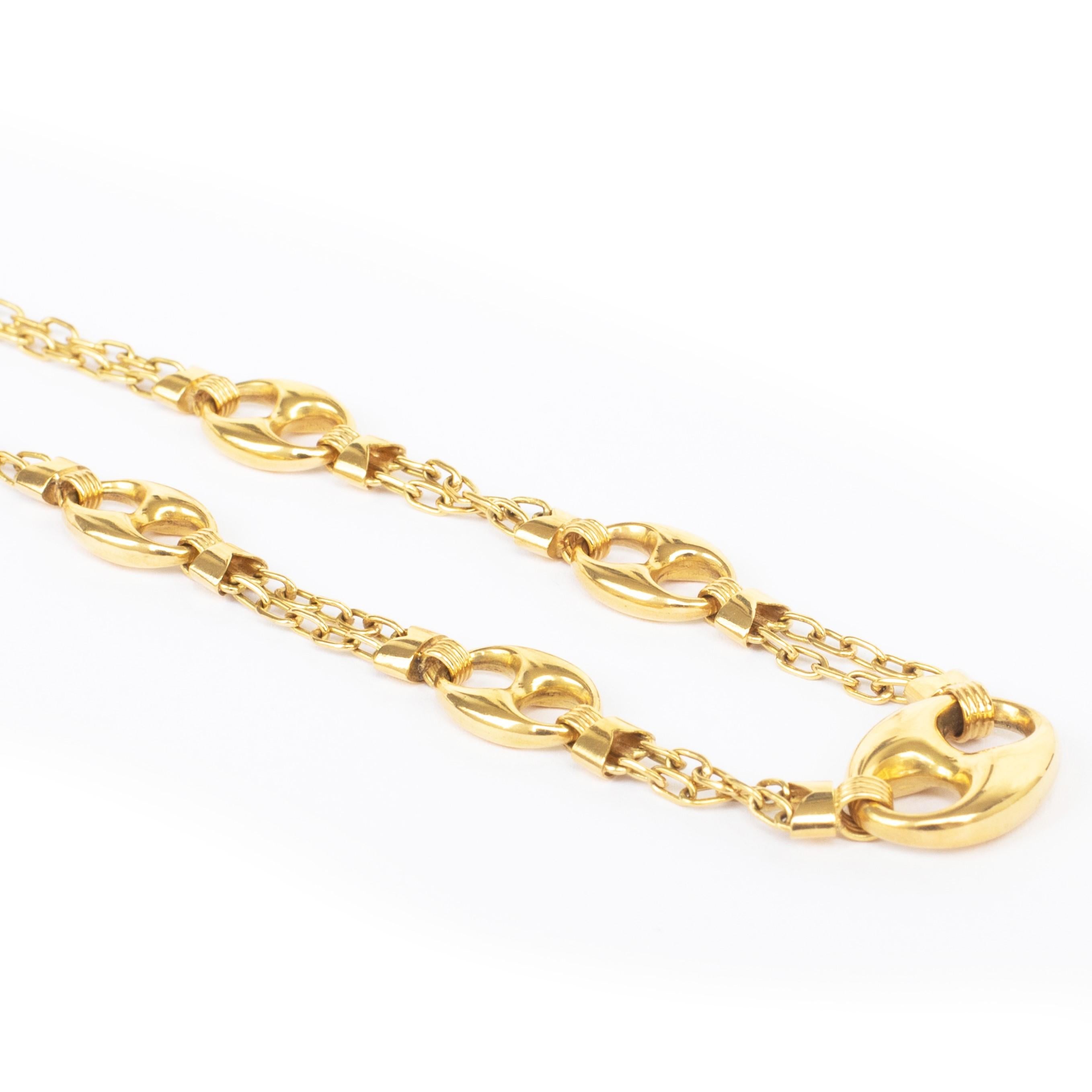 contemporary gold necklace