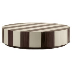 Contemporary Marquetry Striped Coffee Table "Harry" by Studio Catoir