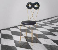 Sedia contemporanea Maschera in alluminio di Altreforme