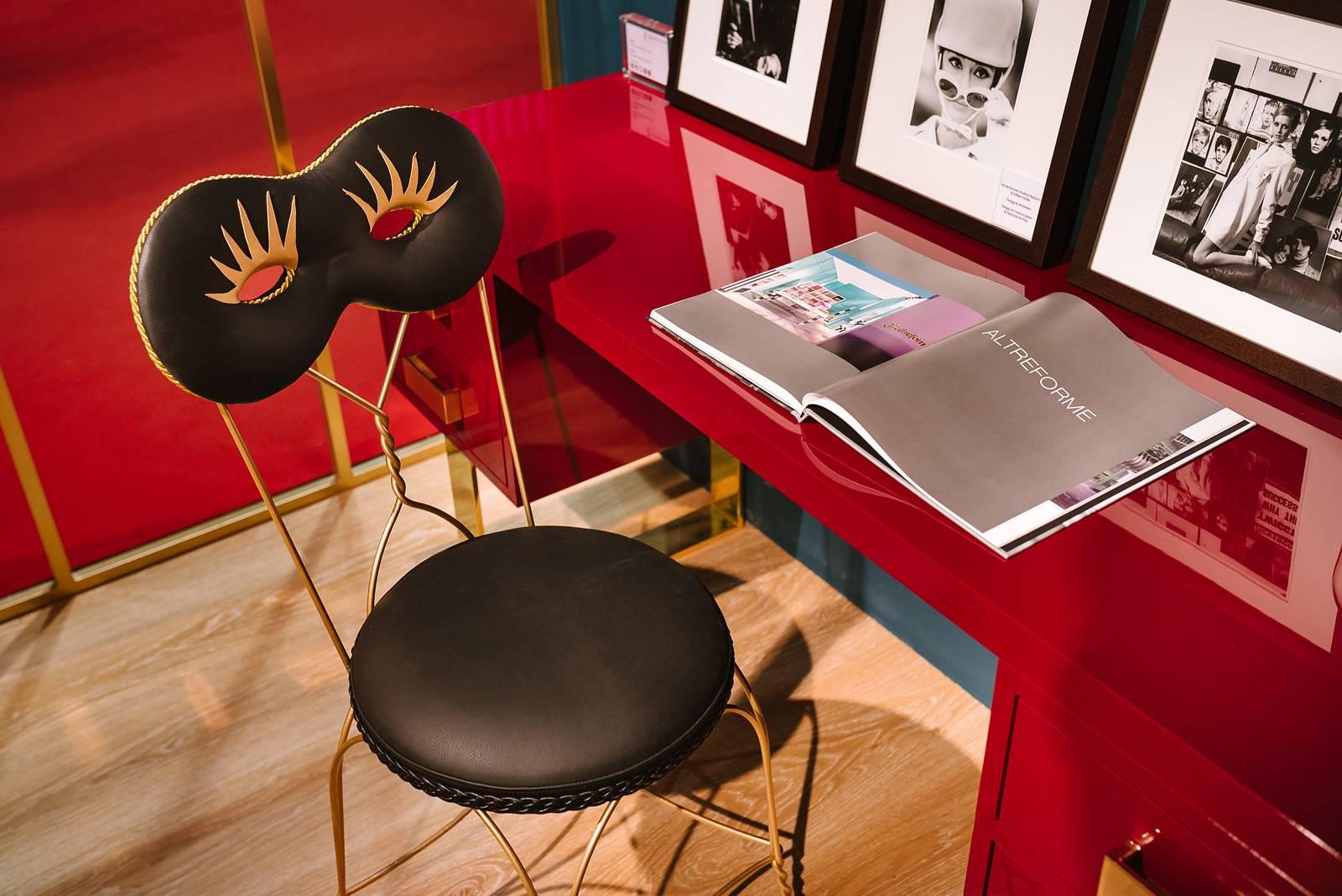 Italian Contemporary Maschera Chair in Aluminium by Altreforme For Sale