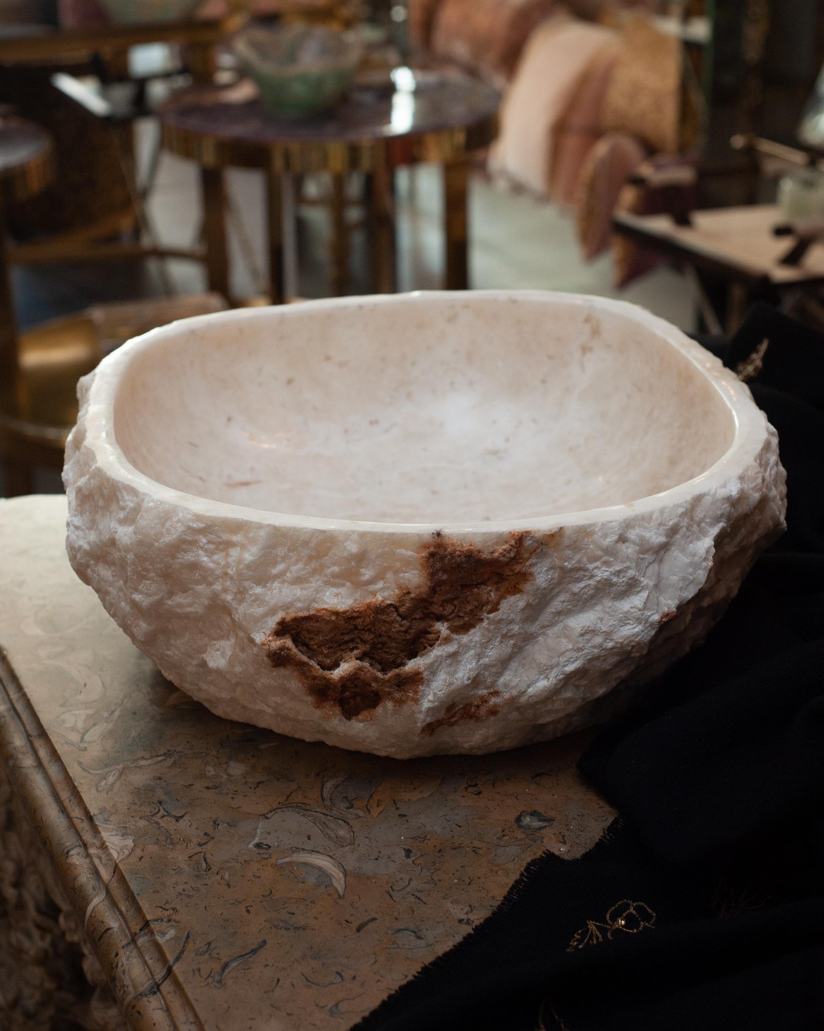 onyx raw edge stone bowl