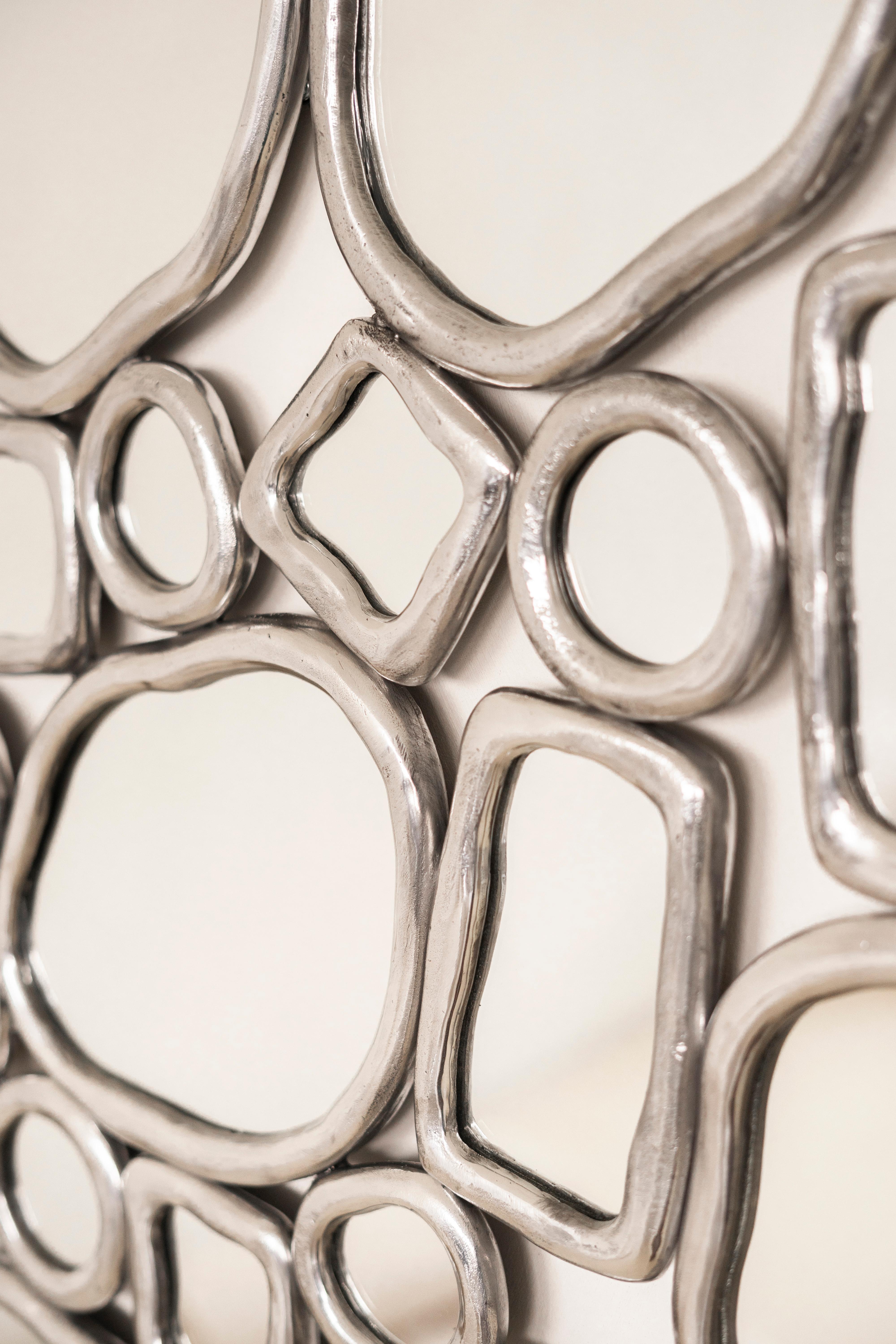 Brazilian Contemporary Material Distortion Mirror by Lucas Recchia, 2024 For Sale