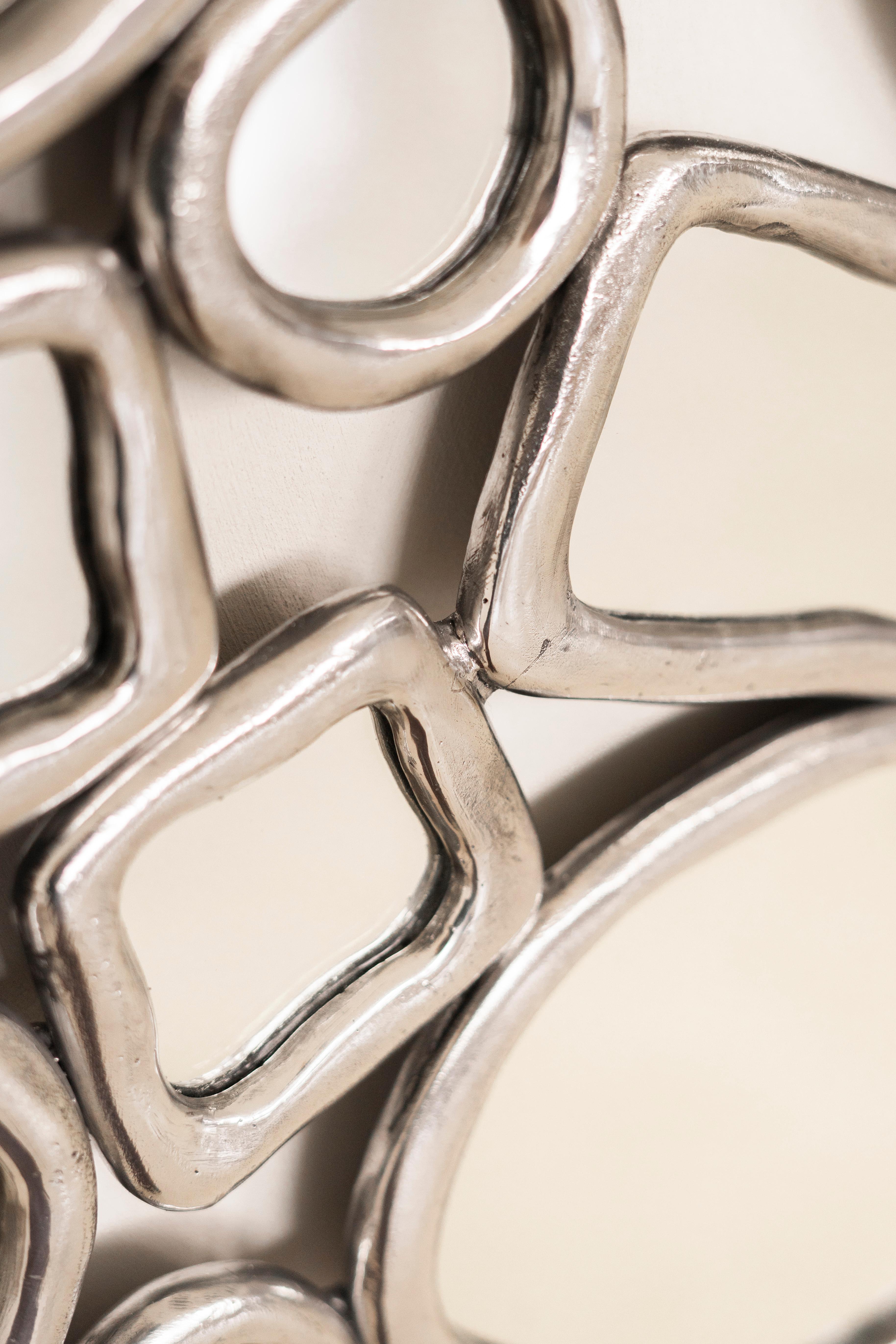 Aluminum Contemporary Material Distortion Mirror by Lucas Recchia, 2024 For Sale