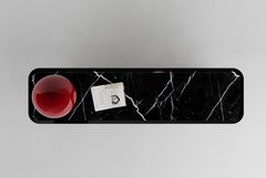 Contemporaneo Matias Sagaría Credenza bifacciale Wood Wood Marquiña Marmo Nero