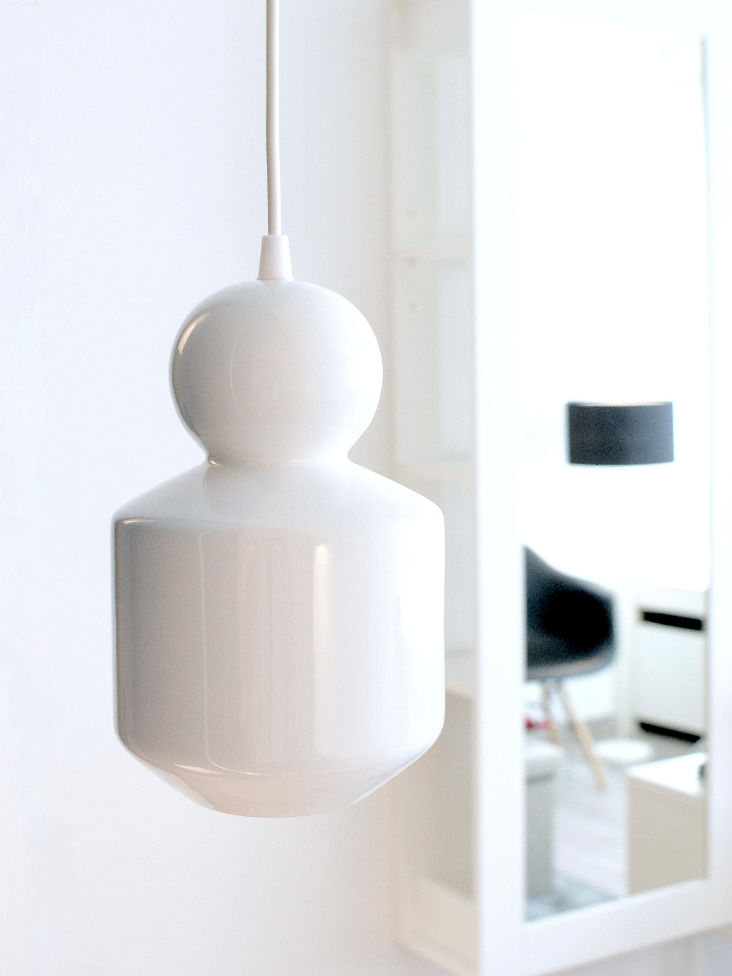 Lampada a sospensione contemporanea in gres nero opaco, design minimalista, LOVER 1.0 in vendita 2