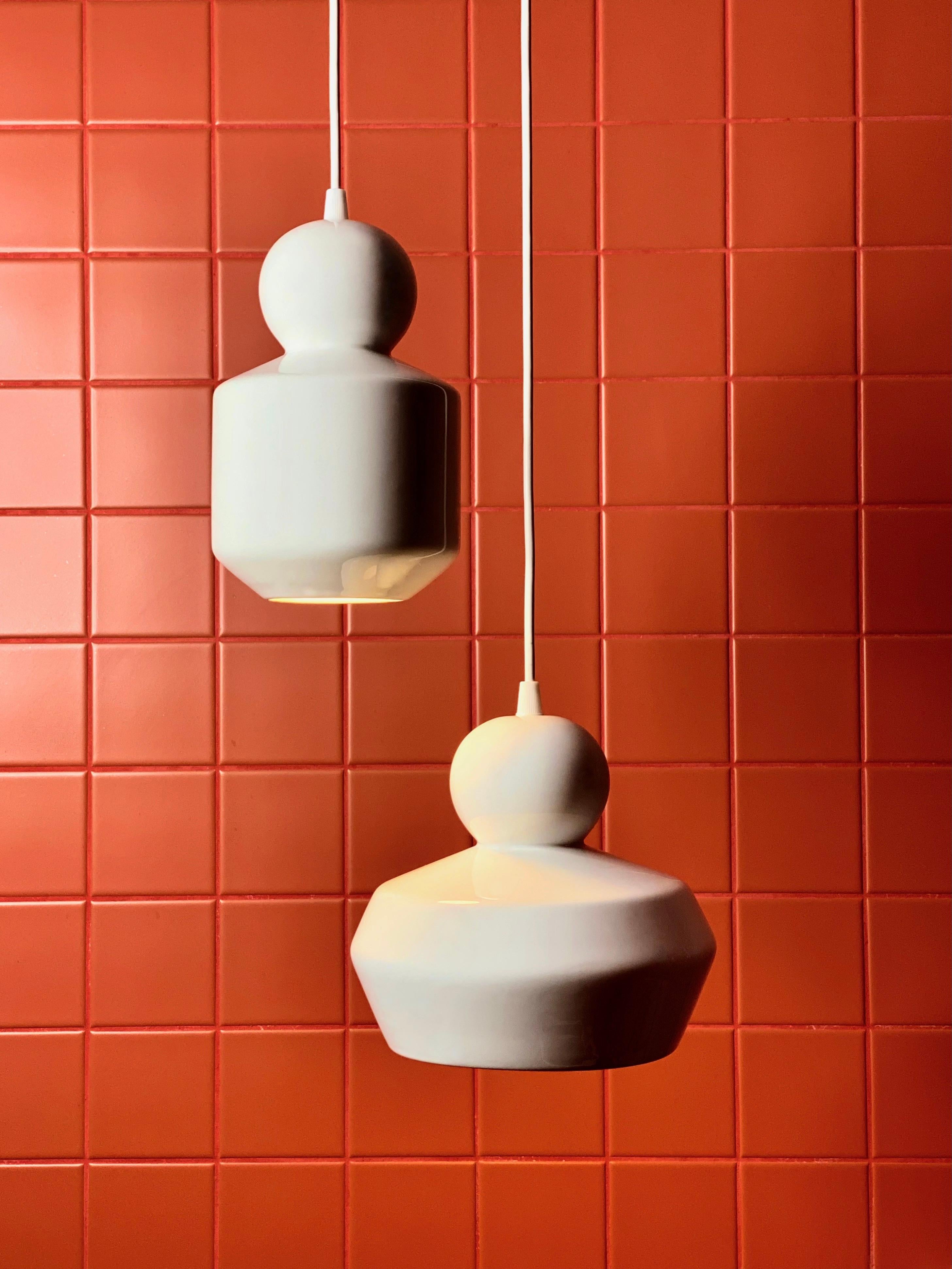 Lampada a sospensione contemporanea in gres nero opaco, design minimalista, LOVER 1.0 in vendita 6