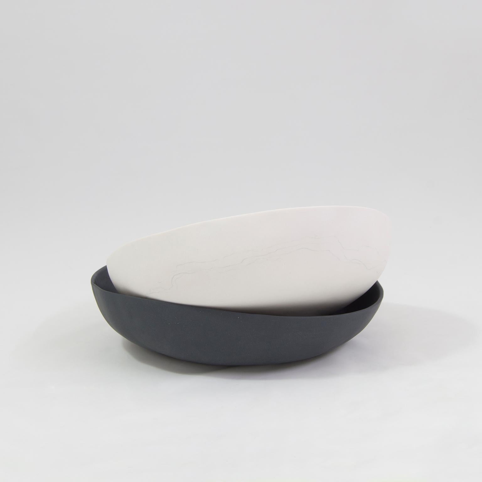 Each Big bowl is handcrafted by Mexican artisans. Slight variations in shape and size are to be expected and embraced as they add to the uniqueness of every piece. 

This contemporary porcelain bowl can be used for decoration or as a plate. It is
