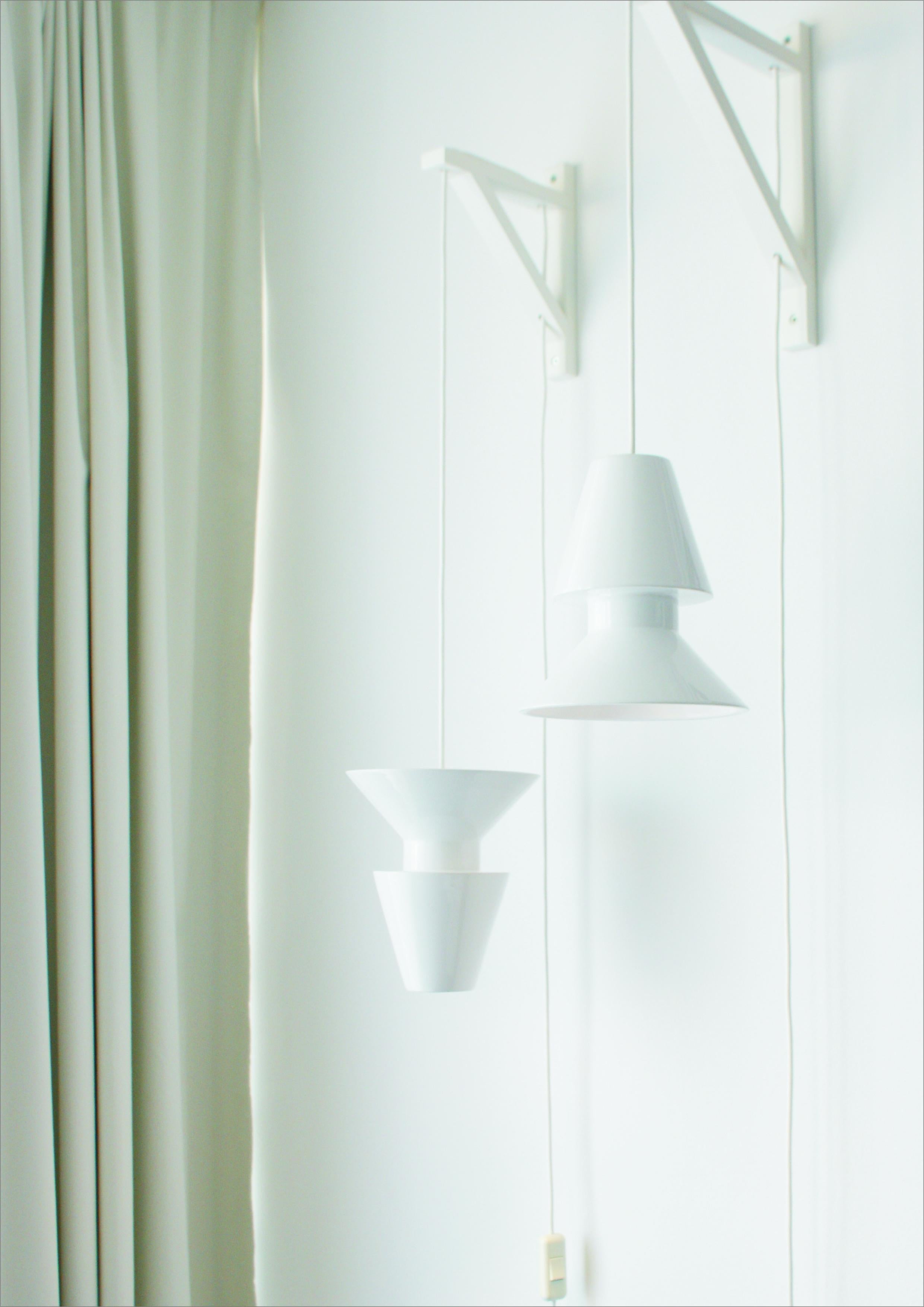 Lampada a sospensione contemporanea in gres verde opaco, design minimalista TWIN 1.1 in vendita 8