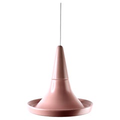 Lampada a sospensione contemporanea in gres salmone opaco, design minimalista, SML4