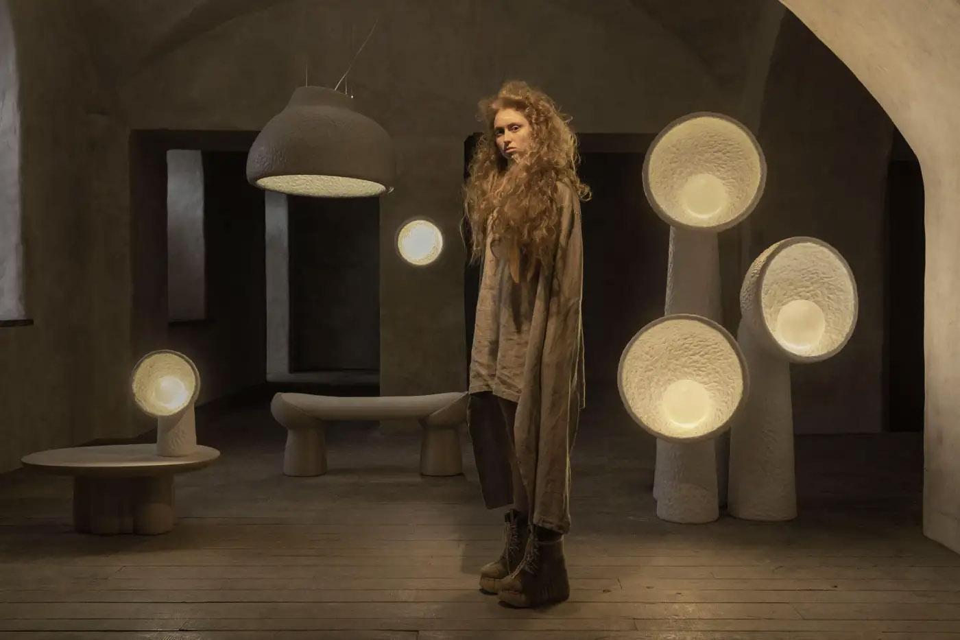 Contemporary Medium Floor Lamp - Soniah by Victoriya Yakusha for Faina In New Condition For Sale In Warsaw, PL