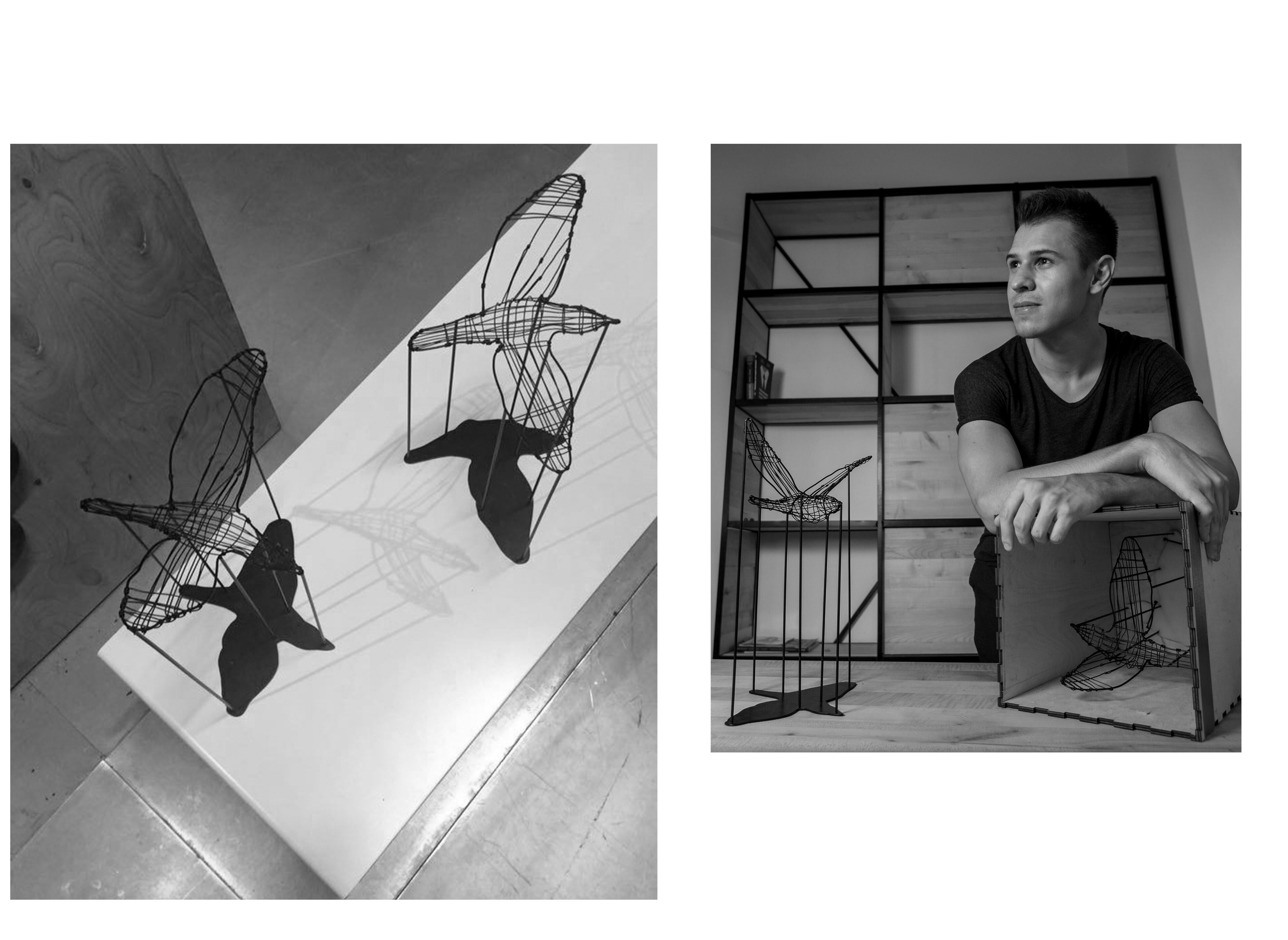 Contemporary Metal Bird Silhouette Decor Minimalist Accents for Modern space (en anglais) Neuf - En vente à Vilnius, LT