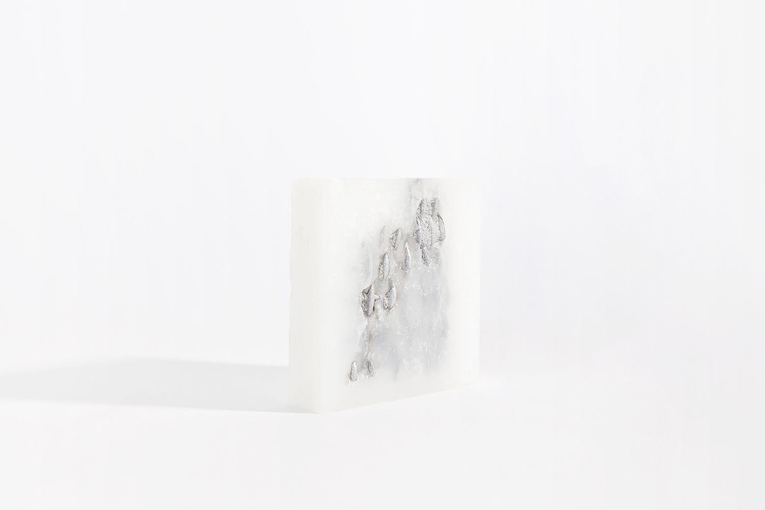 Post-Modern Contemporary Metal Cast Sculpture, Aluminium Cast in Silicone 5 by Mimi Jung For Sale